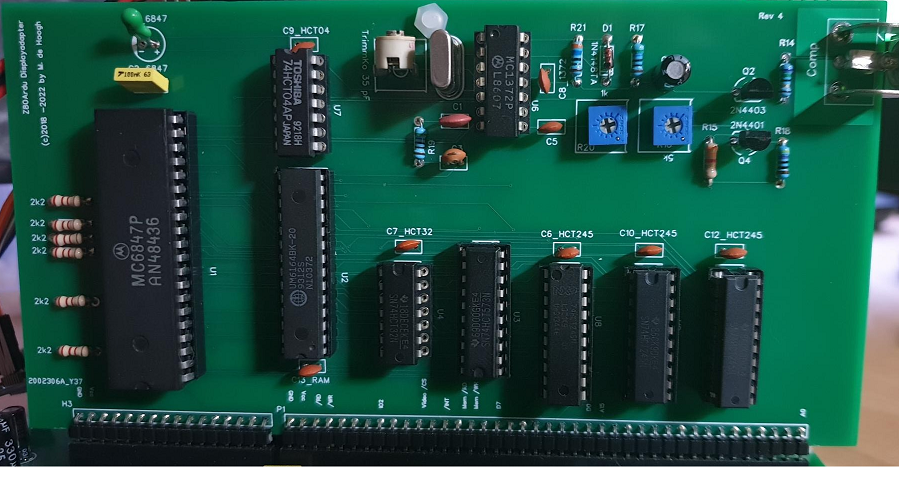 Neue MC6847-Grafikkarte